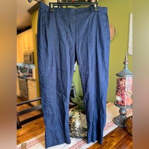 J. Jill Navy Linen  Pants